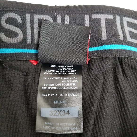 Gerry Hiking Pants 32x34 Black Fleece Lined Outdoor Performance Stretch - Picture 8 of 13